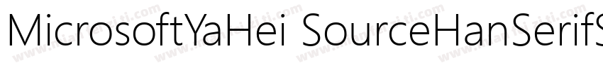 MicrosoftYaHei SourceHanSerifSC Bol字体转换